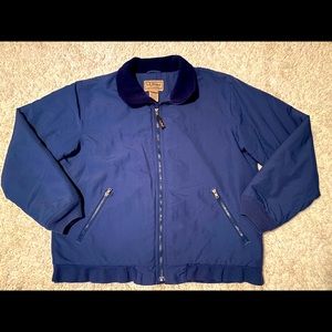 L.L Bean jacket size large polartec blue color